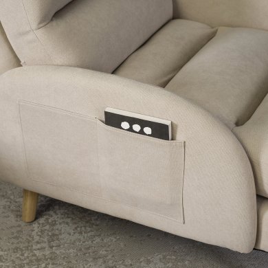 Крісло м'яке розкладне з пуфом Mebel Elit HENRY Бежевий - 13 Крісло м'яке розкладне з пуфом Mebel Elit HENRY Бежевий ME.HENRY/BZ/T/FW фото - 13