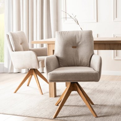 Обеденный стул поворотный Mebel Elit BIANCO Бежевый ME.BIANCO/BZ/T/K фото - 6