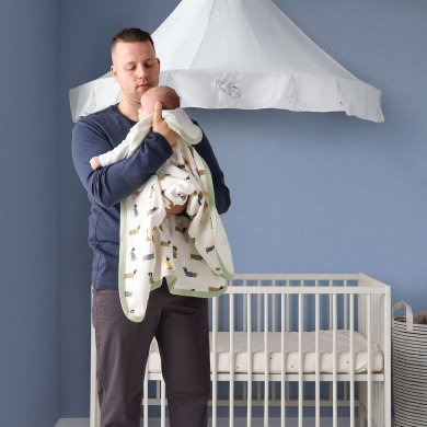 IKEA Плед DROMSLOTT 80х100 см Принт (ИКЕА ДРОМСЛОТТ) 60526373 фото - 4