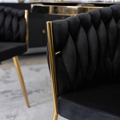 Обідній стілець Mebel Elit CAPI Welur Чорний ME.CAPI/CZ/ZL/V/K фото - 9