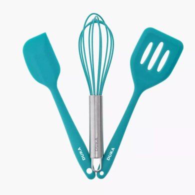 Набор кухонных принадлежностей Duka MINI 3 шт Бирюзовый - 2 Набор кухонных принадлежностей Duka MINI 3 шт Бирюзовый 2221366 фото - 2