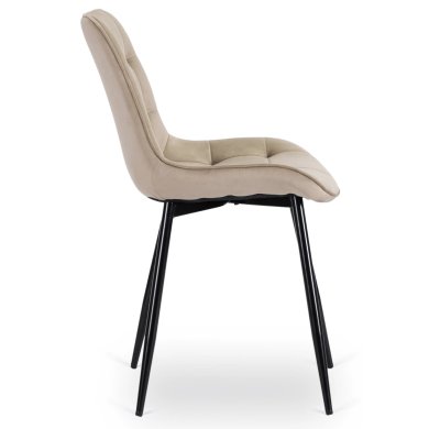 Обеденный стул Mebel Elit CHRIS Welur Бежевый ME.CHRIS/BZ/CZ/V/K фото - 3