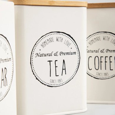 Набір контейнерів Homla ROSARIO 3 шт Бежевий 240886 фото - 2