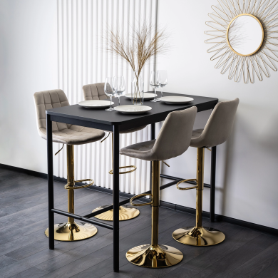 Барний стілець Mebel Elit ARCOS Welur Бежевый ME.ARCOS/BZ/ZL/V/H фото - 12