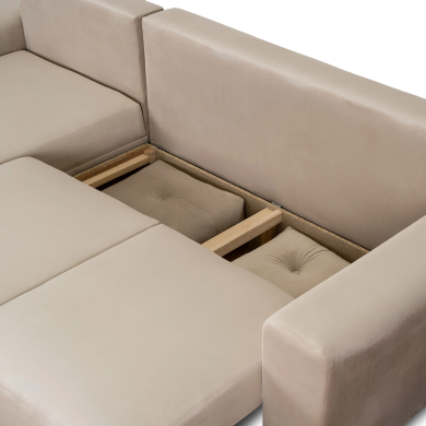 Раскладной диван Mebel Elit ELIO Бежевый MGK.ELIO/VELLUTO2/NAR фото - 3
