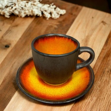 Чашка с блюдцем Homla AMBER 200 мл Принт - 5 Чашка с блюдцем Homla AMBER 200 мл Принт 218768 фото - 5