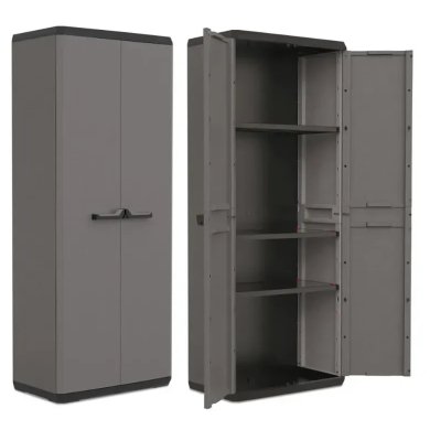 Садовый шкаф Keter/Kis PIU TALL CABINET Серый 241540-1 фото - 2