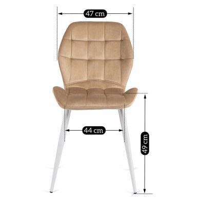 Обеденный стул Mebel Elit LUCKY 2 Бежевый ME.LUCKY/BZ/B/V/K фото - 10