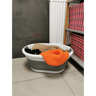 Складаний кошик для білизни Kontrast 24 л Білий Kuc000028 фото - 14