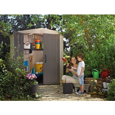 Садовий будиночок Keter FACTOR 178х196x208 см Бежевий 230452-1 фото - 14