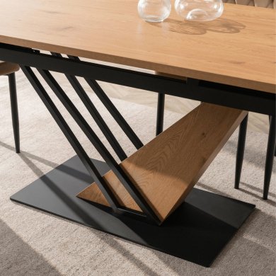 Раскладной обеденный стол Mebel Elit REX MDF Дуб ME.REX/D/D/S160-220 фото - 8