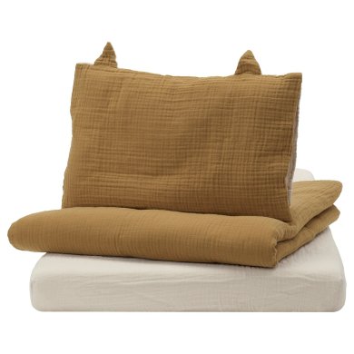 IKEA Комплект постельного белья GULDVAVARE 110х125 см Желтый (ИКЕА ГУЛЬДВАВАРЕ) 30530282