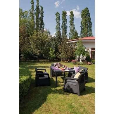 Комплект садовой мебели Keter CORFU FIESTA Графит 223216 фото - 8