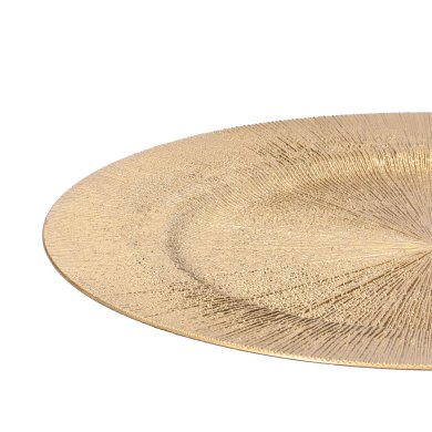 Декоративный поднос Homla RAGGI 33 см | Золотой - 3 Декоративный поднос Homla RAGGI 33 см | Золотой 163121 фото - 3