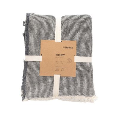 Покривало Homla WAFFEL 180х220 см Сірий 213757 фото - 4
