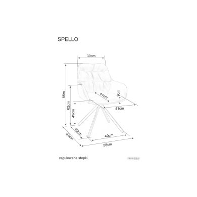 Обідній стілець Signal Spello skora Оливковий SPELLOCOL фото - 11