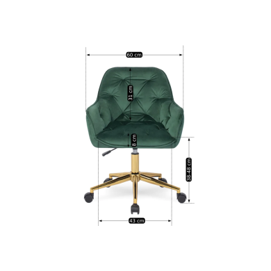 Офисное кресло Mebel Elit MILAN Зеленый ME.MILAN/Z/ZL/V/FO фото - 13