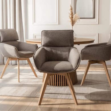 Обеденный стул поворотный Mebel Elit DIAS Коричневый ME.DIAS/BR/T/K фото - 8