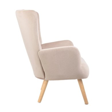 Крісло м'яке Homla MILLS Welur Бежевий 218192 фото - 3