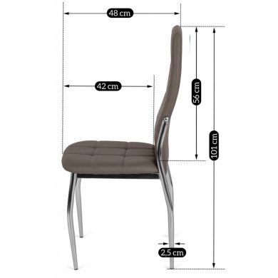 Обідній стілець Mebel Elit MOLLY Сірий ME.MOLLY/P/CH/E/K фото - 12