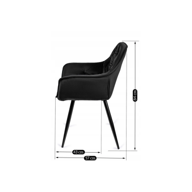 Обідній стілець Mebel Elit POLA Чорний ME.POLA/CZ/V/K фото - 2