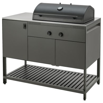 IKEA Угольный гриль BATSKAR Серый (ИКЕА БАТСКАР) 00553369