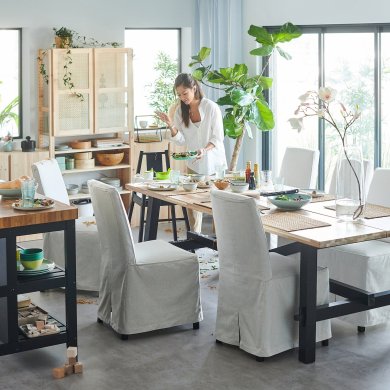 IKEA Обеденный стол SKOGSTA Акация (ИКЕА SKOGSTA) 70419264 фото - 13