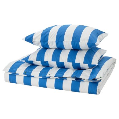 IKEA Комплект постільної білизни SLANHOSTMAL 150х200 см Синій (ИКЕА СЛАНХОСТМАЛЬ) 20578991