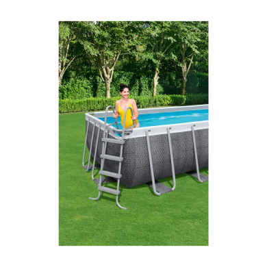 Каркасний басейн Bestway 56996 POWER STEEL 488x244x122 см Сірий - 4 Каркасний басейн Bestway 56996 POWER STEEL 488x244x122 см Сірий 82365914 фото - 4