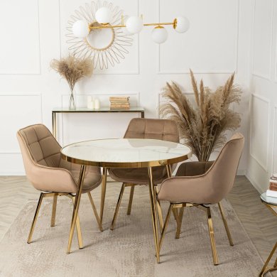 Обеденный стол Mebel Elit TINGA Marmur Белый ME.TINGA/BM/S фото - 11