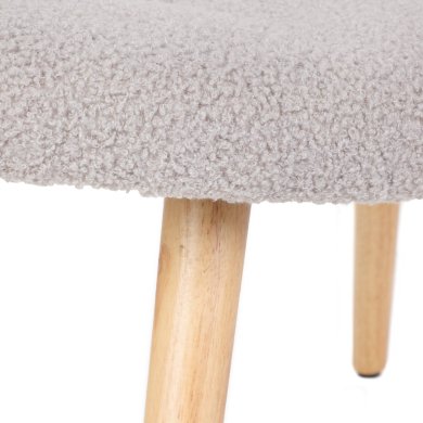 Підставка для ніг Homla MOSS TEDDY BOUCLE Сірий 213791 фото - 4
