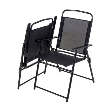 Складаний садовий стілець Kontrast LIMA Чорний 5.03.212979 фото - 5