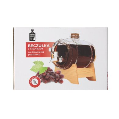 Диспенсер для напитков Chomik БОЧКА 1 л Прозрачный ZIX5704 фото - 10