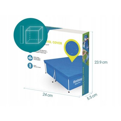 Тент для басейну Bestway 58106 300х201 см Синій BES58106 фото - 5