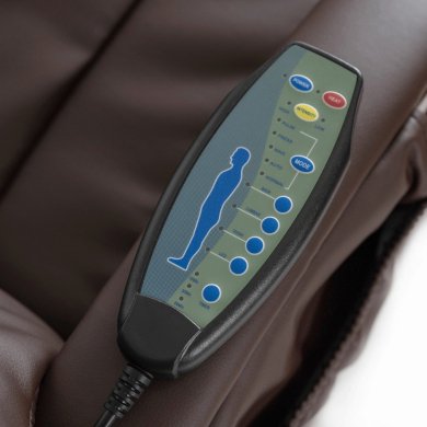 Кресло мягкое массажное с подставкой Mebel Elit CANO Коричневый ME.CANO/BR/E/FW фото - 10