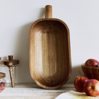 Миска Homla MOOKA 45x21 см Дерево 229186 фото - 5