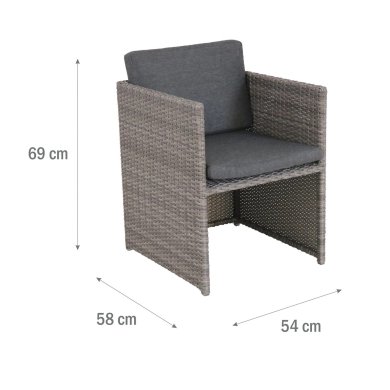 Комплект садовой мебели Meven BERGEN Серый MV-MSTO-207-BERGEN фото - 15