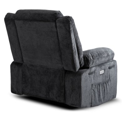 Кресло мягкое раскладное с реклайнером Mebel Elit JASPER Черный ME.JASPER/CZ/T/FW фото - 7