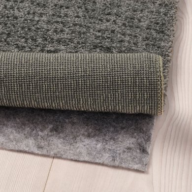 IKEA Ковер LANGSTED 60x90 см Светло-серый (ИКЕА LANGSTED) 90445931 фото - 4