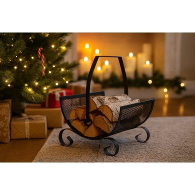 Дровница Garden Line 38x38x38 см Черный KOM5813 фото - 6