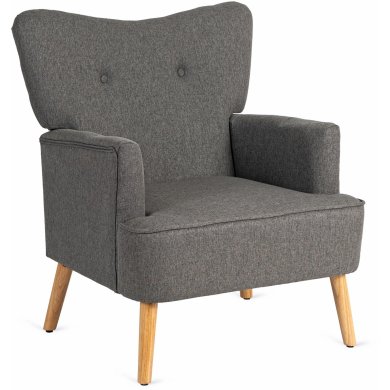 Кресло мягкое Mebel Elit BUNNY Темно-серый ME.BUNNY/CP/DK/T/FW фото - 2