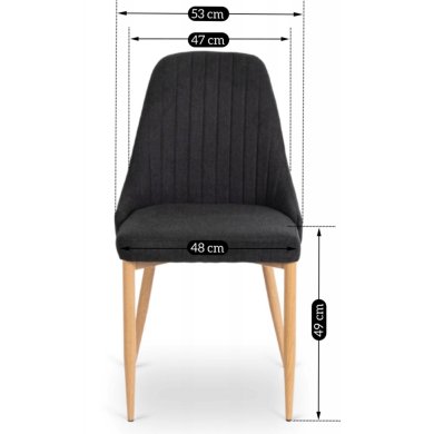 Обеденный стул Mebel Elit TORINO Черный ME.TORINO/CZ/D/T/K фото - 10