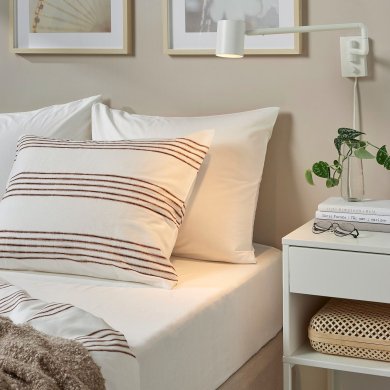 Простирадло на резинці DVALA 90х200 см Білий - 10 IKEA Простирадло на резинці DVALA 90х200 см Білий (ИКЕА DVALA) 00357226 фото - 10