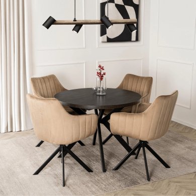 Обідній стілець Mebel Elit MUMBAI Welur Бежевий ME.MUMBAI/BZ/V/K фото - 9