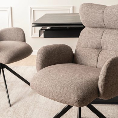 Обеденный стул поворотный Mebel Elit ALVARO Коричневый ME.ALVARO/BR/T/K фото - 8