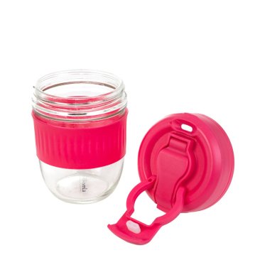 Кружка для воды Homla IDEUS 0,35 л | Розовый / Прозрачный 215562 фото - 2