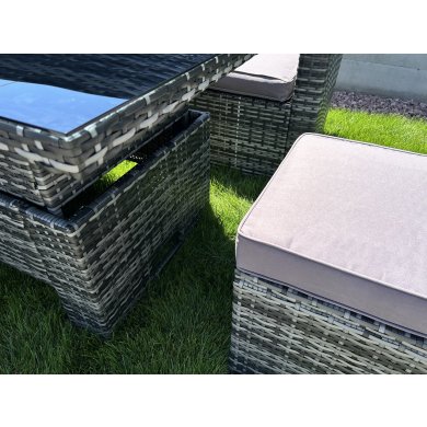 Комплект садових меблів Favora MARINE Сірий - 5 Комплект садових меблів Favora MARINE Сірий WS538 фото - 5