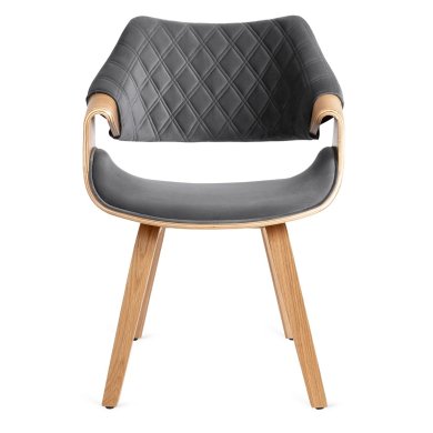 Обідній стілець Mebel Elit LUISE Welur Сірий ME.LUISE/P/DZ/V/DG/K фото - 2