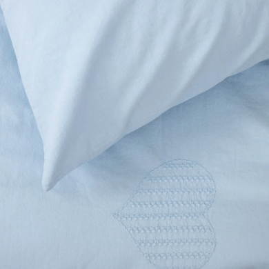 Комплект постельного белья Homla EMILLE PREMIUM 160x200 см Голубой 213554 фото - 4