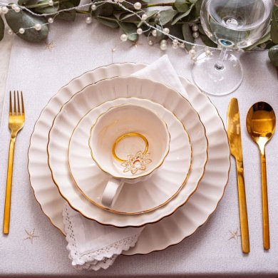 Десертна тарілка Homla MELIDA 20 см Білий 230834 фото - 4